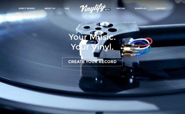オリジナルのアナログレコードが手軽に作れるサービス「Vinylify」